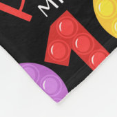 Poppin mijn weg door 100 schooldagen fleece deken (Hoek)