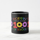 Poppin mijn weg door 100 schooldagen mok (Midden)