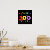 Poppin mijn weg door 100 schooldagen poster (Keuken)