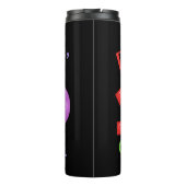 Poppin mijn weg door 100 schooldagen thermosbeker (Achterkant)