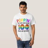 Poppin My Way Through 100 Days of School 100th Day T-shirt (Voorkant volledig)