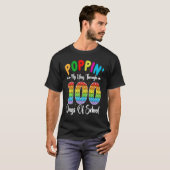 Poppin My Way Through 100 Days Of School Kindergar T-shirt (Voorkant volledig)
