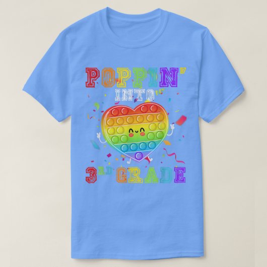 Poppin naar de derde graad Fidget Speelgoed eerste T-shirt (Design voorkant)