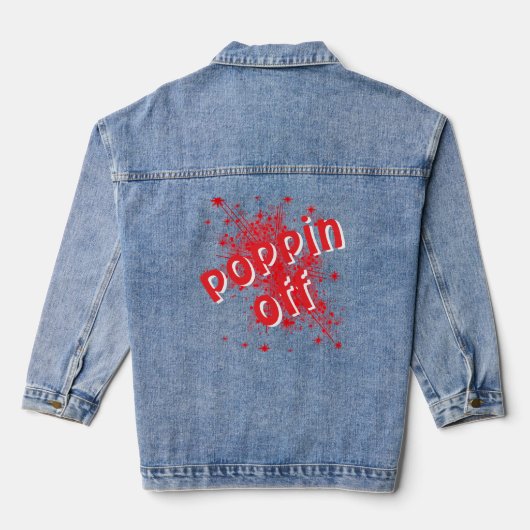 Poppin Off Spijkerjas Denim Jacket (Achterkant)