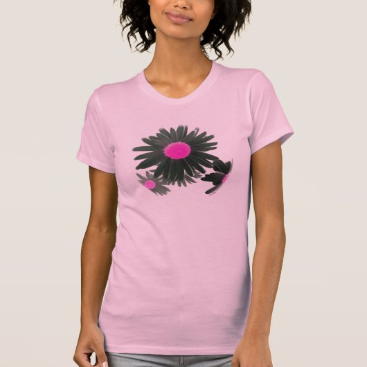 Poppin Pink Daisies T-shirt (Voorkant)