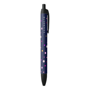 Poppin' Polka Dots gepersonaliseerd Blauwe Inkt Pen