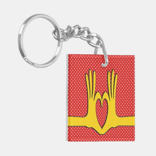 Poppin' Polka Dots Sleutelhanger (Voorkant Links)