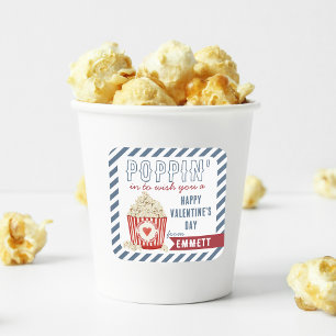 Poppin' Popcorn Classroom Valentijnsdag Vierkante Sticker