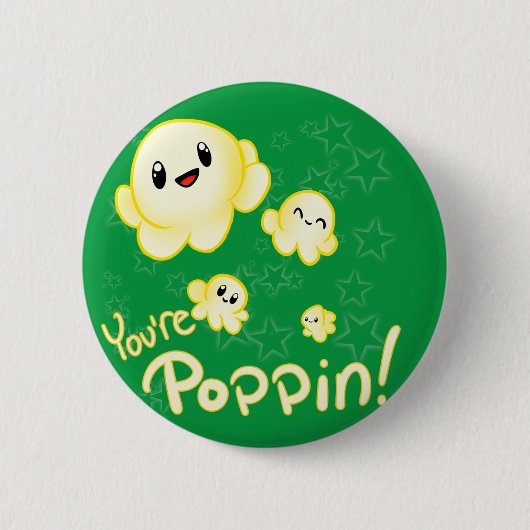 Poppin Popcorn Ronde Button 5,7 Cm (Voorkant)