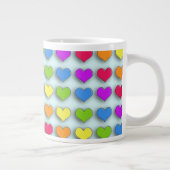 Poppin Retro Hearts Grote Koffiekop (Rechts)