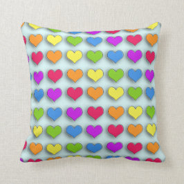 Poppin Retro Hearts Kussen