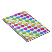 Poppin Retro Hearts Notitieboek (Rechterzijde)