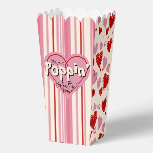 Poppin 'Valentijn's Day Popcorn Box Bedankdoosjes (Achterkant)