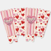 Poppin 'Valentijn's Day Popcorn Box Bedankdoosjes (Ongevouwen)