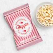Poppin Valentijnsdag Popcorn Bag Wrapper Flyer