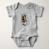 Popping Autumn Rain Baby Suit Romper (Voorkant)