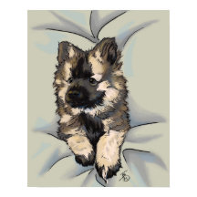 Popping Autumn Rain Poster