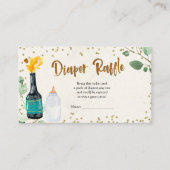 Popping Bottles Luier Raffle Behuizing Kaart (Voorkant)