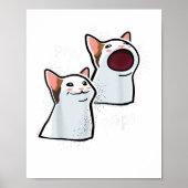 Popping Cat Meme Pop Kat grappig PopCat Poster (Voorkant)