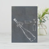 Popping Champagne Cork Kaart (Staand voorkant)