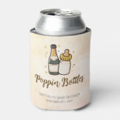 Popping Flessen Moderne Coed Paar Douche Koeler (Blikje Voorkant)