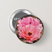 Popping in Pink Ronde Button 5,7 Cm (Voorkant /achterkant)