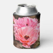 Popping in roze blikjeskoeler (Blikje Voorkant)