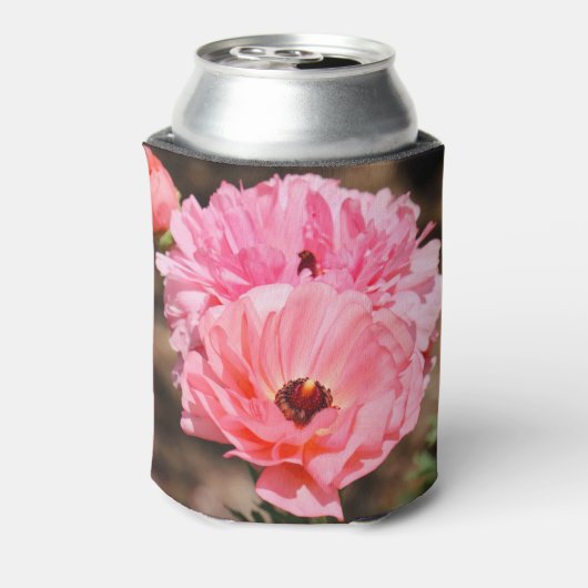 Popping in roze blikjeskoeler (Blikje Achterkant)