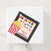 Popping langs om te zeggen Dank je cadeau Bedankjes Labels (In situ)