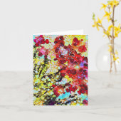 Popping Petals! Fine art blanco wenskaart Kaart (Gele Bloem)