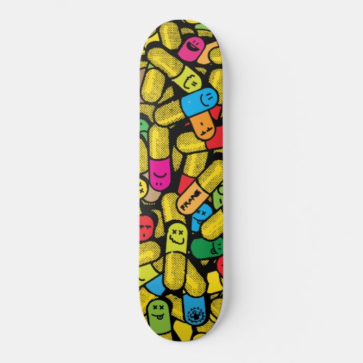 Popping Pillies Skateboard (Voorkant)