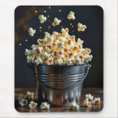 Popping Popcorn In Metal Bucket Muismat (Voorkant)