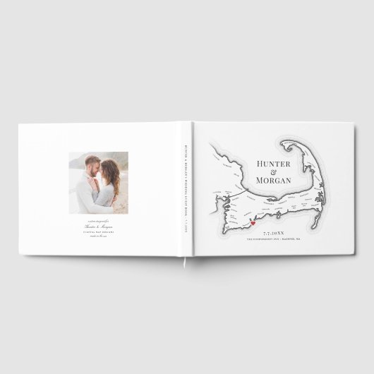 Popponesset in Cape Cod Elegante bruiloft Gastenboek (Volledig)