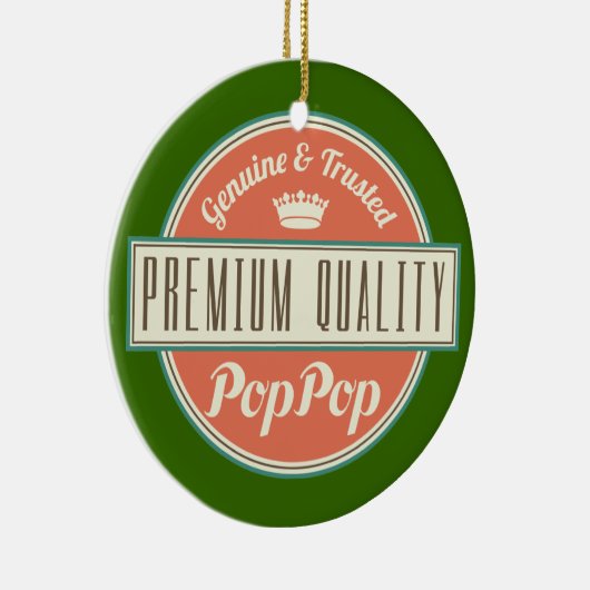 Poppop (Funny) Gift Keramisch Ornament (Rechts)