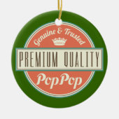 Poppop (Funny) Gift Keramisch Ornament (Voorkant)