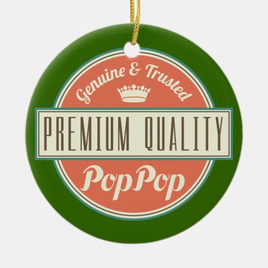 Poppop (Funny) Gift Keramisch Ornament (Voorkant)