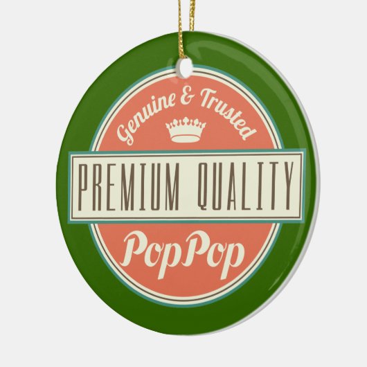 Poppop (Funny) Gift Keramisch Ornament (Links)