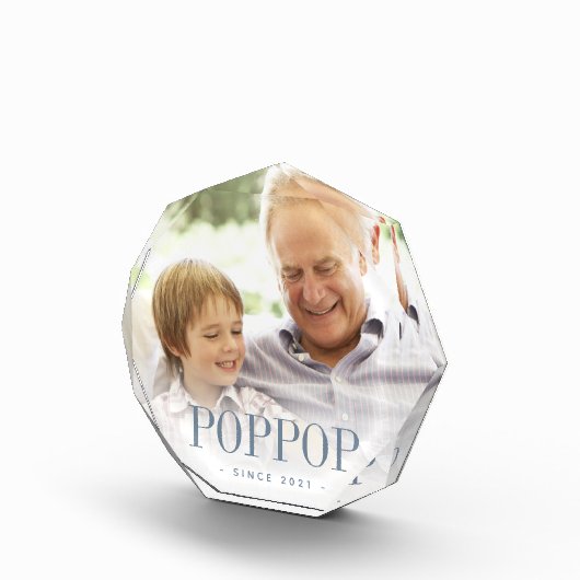 Poppop Grandpa Jaar ingesteld Fotoblokken (Rechts)