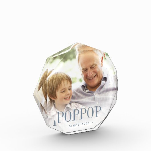 Poppop Grandpa Jaar ingesteld Fotoblokken (Links)