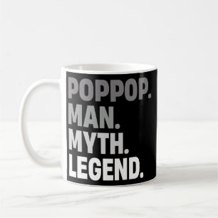 PopPop Man Myth Legend Funny Father Gift Dad voor Koffiemok