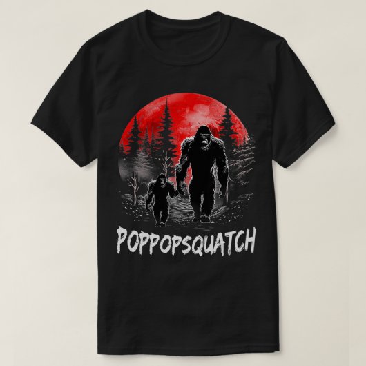 Poppop Squatch Grappige papa Vaders dag T-shirt (Design voorkant)