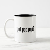 poppop tweekleurige koffiemok (Links)