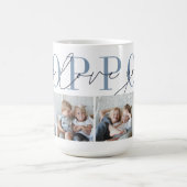 Poppop we houden van je 4 Foto Collage Koffiemok (Center)