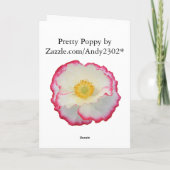 Poppy 105 ~ kaart (Achterkant)