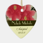 Poppy Adoption Announcement Keepslag Keramisch Ornament (Rechts)