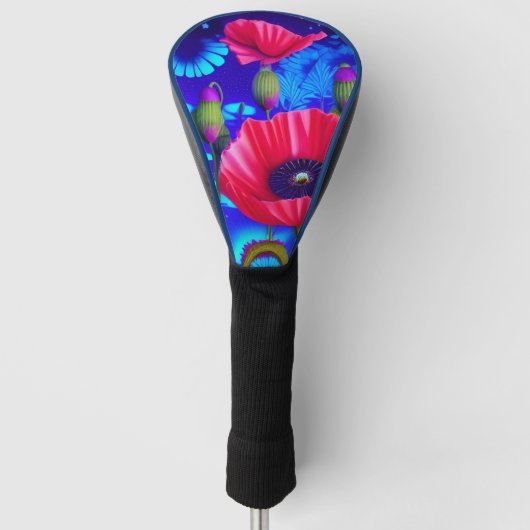 Poppy Art Golfheadcover (Voorkant)
