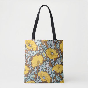 Poppy Art Illustratie Bloem Nouveau Tote Bag