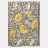 Poppy Art Illustratie Gele bloem Deken (Voorkant Verticaal)