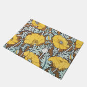 Poppy Art Illustratie Gele bloem Deurmat (Schuin)