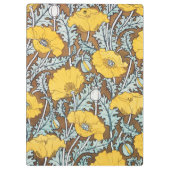 Poppy Art Illustratie Gele bloem Klembord (Achterkant)